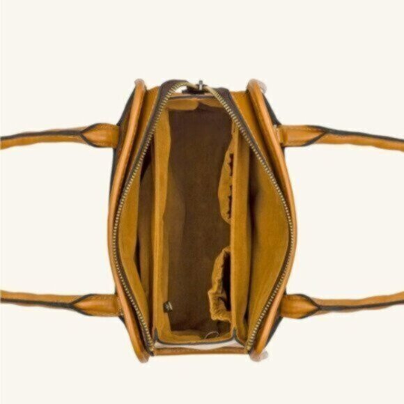 Patricia Nash Bag Paris SatchelParisian Floral Spot Print Cream w Tassel NEW - Picture 4 of 13